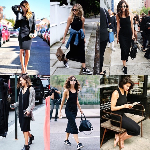 BESTSELLER🖤 racerback midi little black dress LBD - Picture 6 of 6